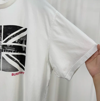 Burberry Men's Summer White Logo T-Shirt
