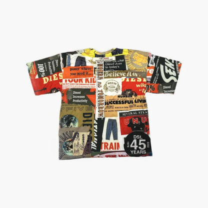 Diesel Multicolor Graphic Print T-Shirt 0079