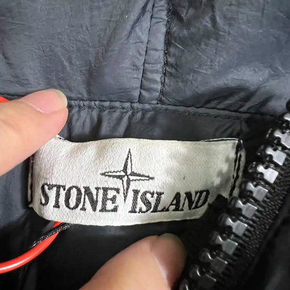 Stone Island Black Cotton Down Jacket for Men 0089