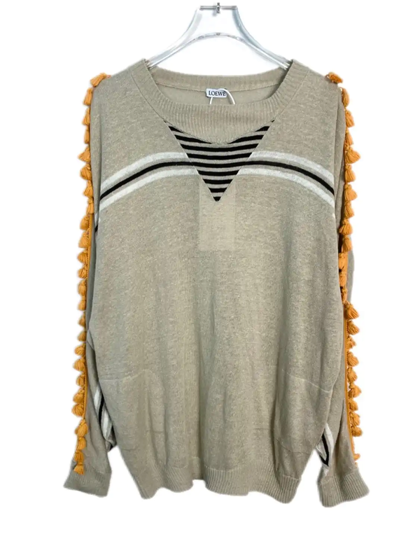 Loewe Brown Knitted Sweater for Men 0089