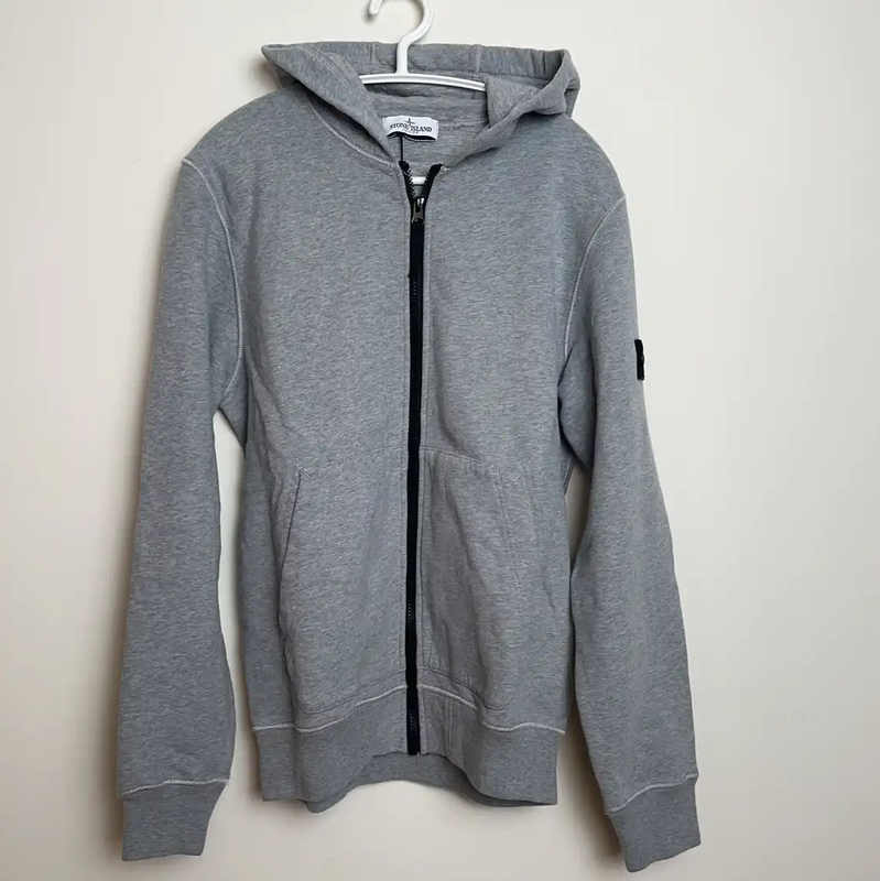 Stone Island Gray Cotton Men's Jacket 0089