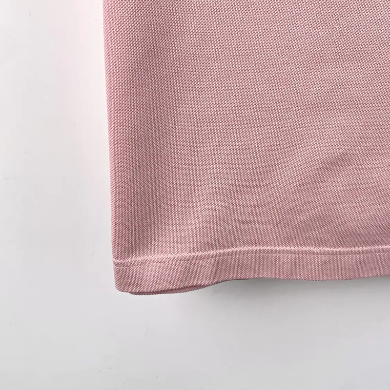 Prada Men's Pink Cotton Polo Shirt