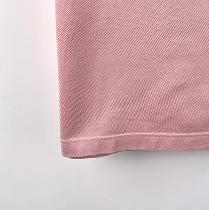 Prada Men's Pink Cotton Polo Shirt