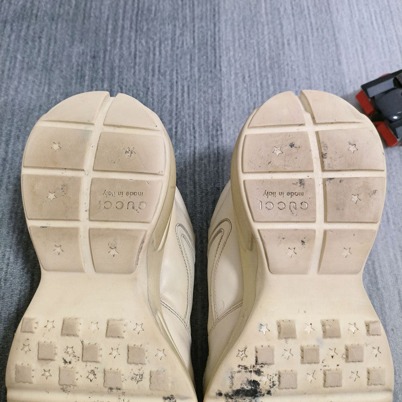 Gucci Rhyton Double G Logo Dad Sneakers in Cream 0079