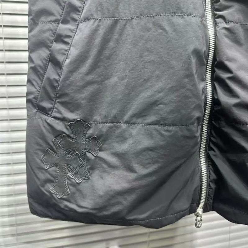 Chrome Hearts Black Cotton Sleeveless Jacket 0089