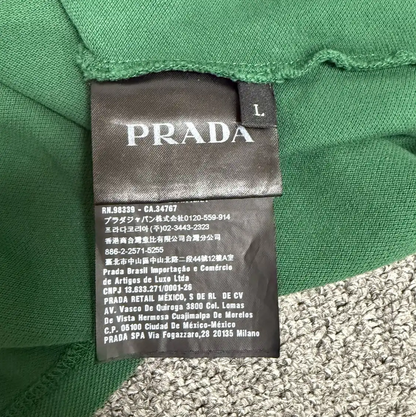 Prada Green Cotton Men's Polo Shirt