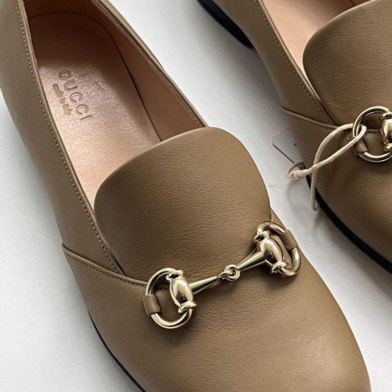 Gucci Brown Horsebit Loafers with Elegant Design 0079