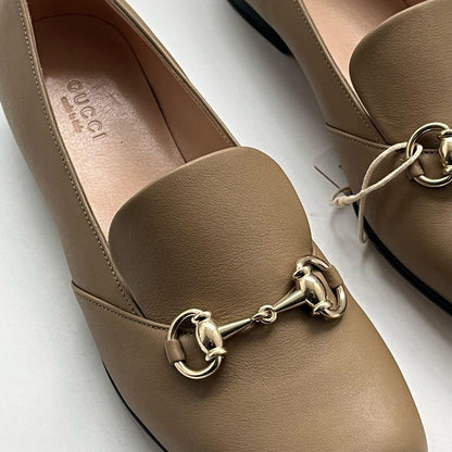 Gucci Brown Horsebit Loafers with Elegant Design 0079