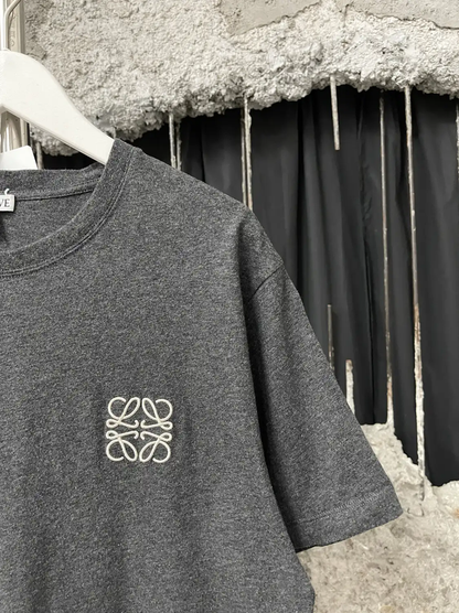 Loewe Gray Cotton Short Sleeve T-Shirt 0089
