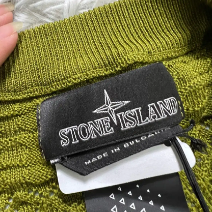 Stone Island Green Cotton Cardigan for Men 0089