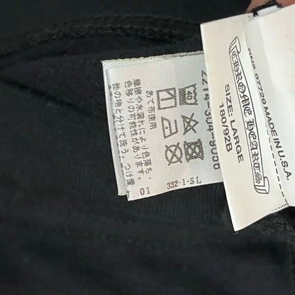 Chrome Hearts Black Cotton Printed Casual Pants 0089