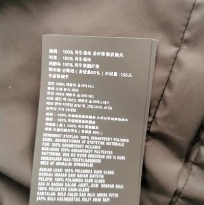 Prada Logo Printed White Men's Puffer Jacket