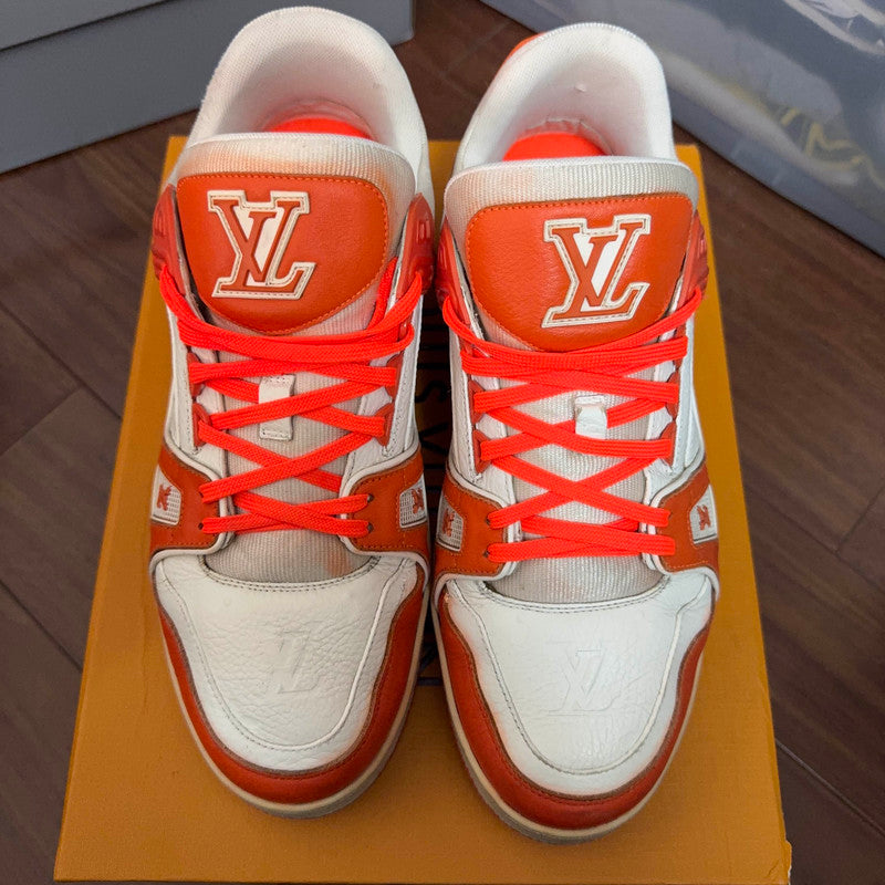 Louis Vuitton Trainer Fashion Sneakers in Orange 0079