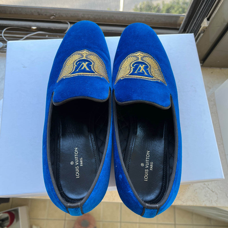 Louis Vuitton Auteuil Velvet Loafers for Men 0079