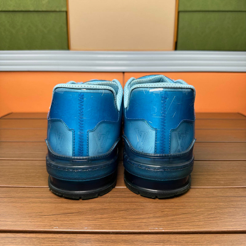 Louis Vuitton Blue Leather Low-Top Sneakers 0079