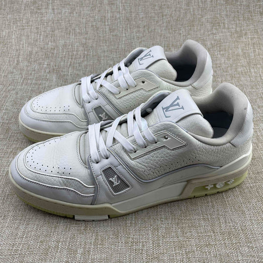 Louis Vuitton White Cement Low Top Sneakers 0079