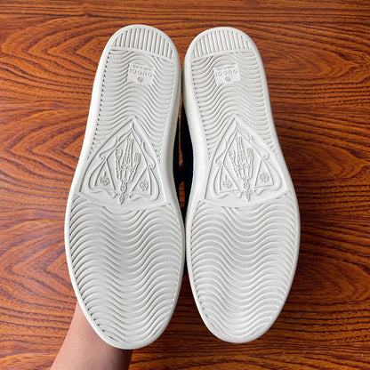 Gucci Low-Top Leather Sneakers in Blue 0079