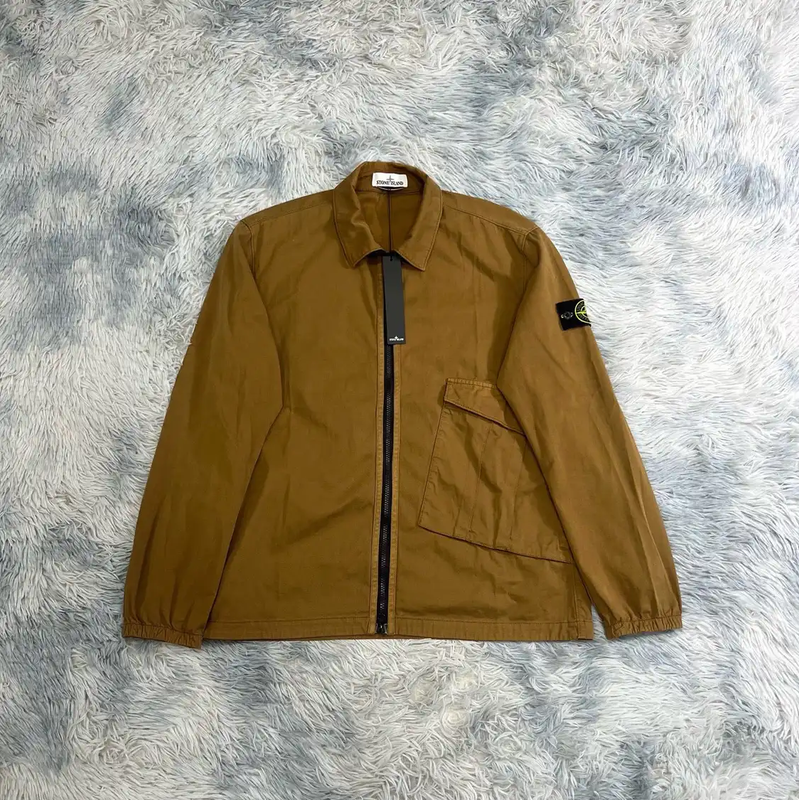 Stone Island Brown Cotton Men's Jacket 0089