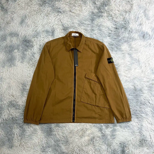 Stone Island Brown Cotton Men's Jacket 0089