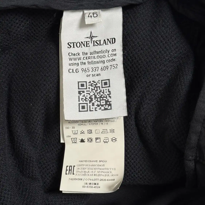 Stone Island Black Casual Pants for Men 0089