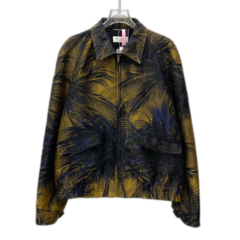 Saint Laurent Embroidered Zip-Up Jacket