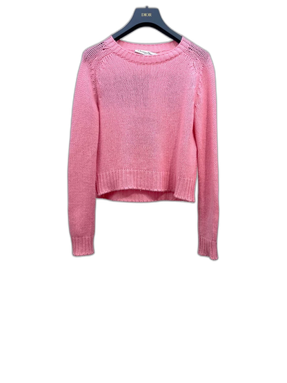 Pink Knit Cashmere Sweater by Dior