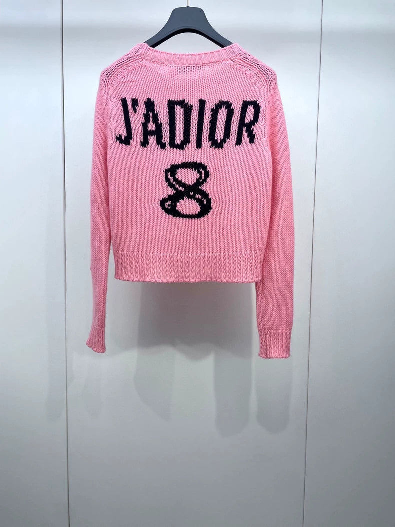 Pink Knit Cashmere Sweater by Dior