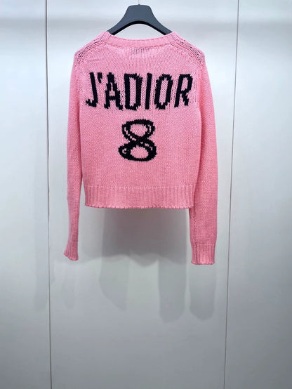 Pink Knit Cashmere Sweater by Dior