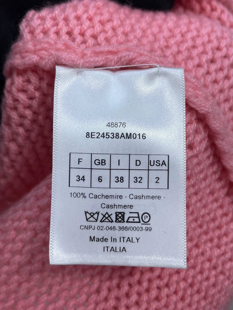 Pink Knit Cashmere Sweater by Dior