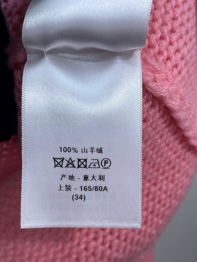 Pink Knit Cashmere Sweater by Dior