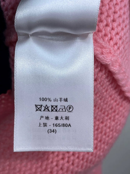 Pink Knit Cashmere Sweater by Dior