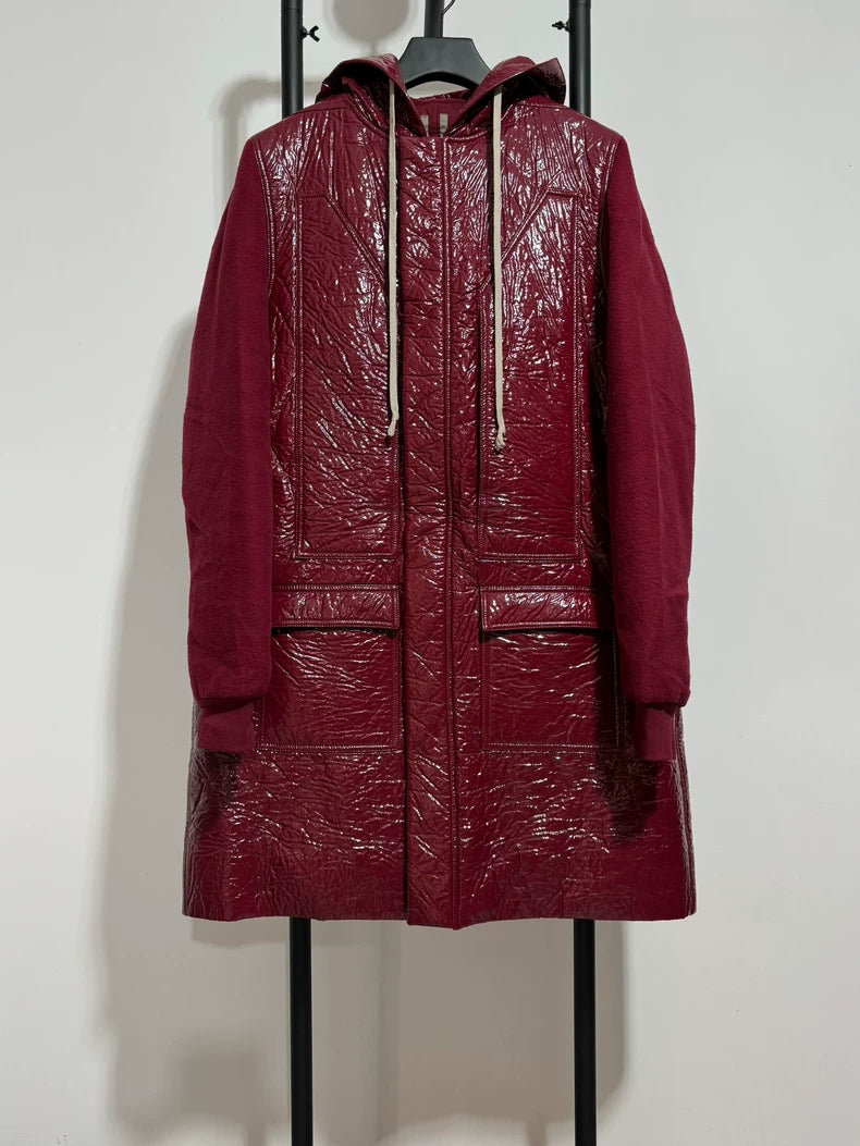 Rick Owens Red Cotton Coat