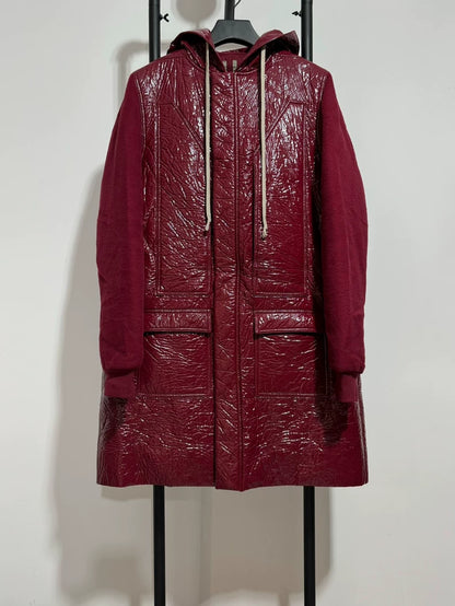 Rick Owens Red Cotton Coat