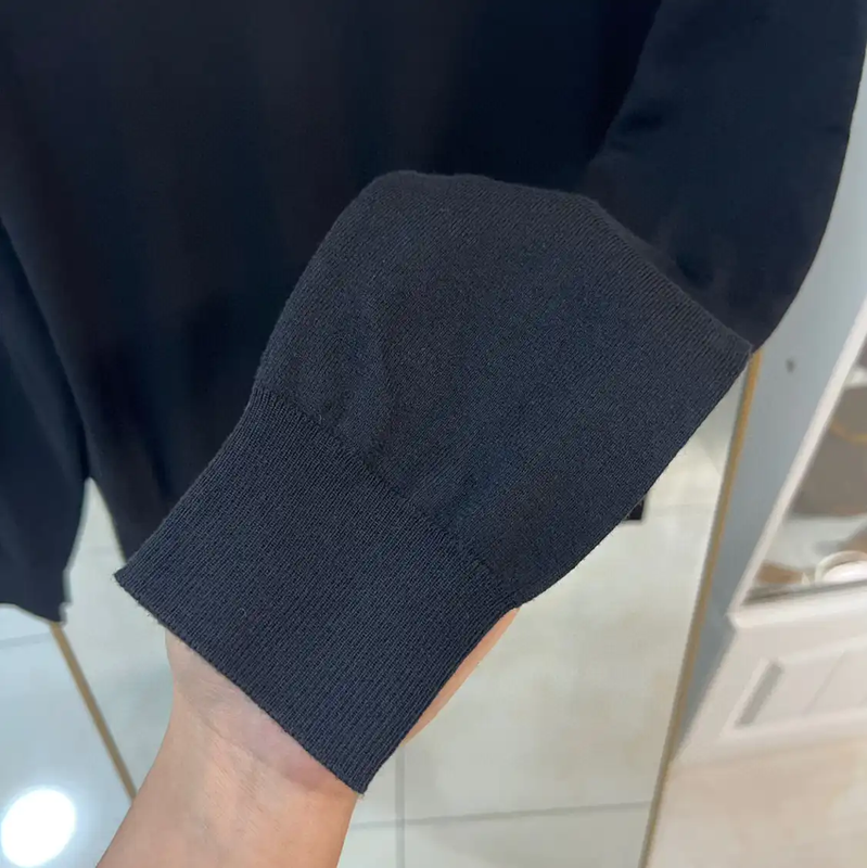 Prada Black Long Sleeve Knitted Shirt