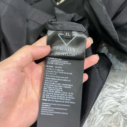 Prada Black Cotton Oversized Men's Jacket