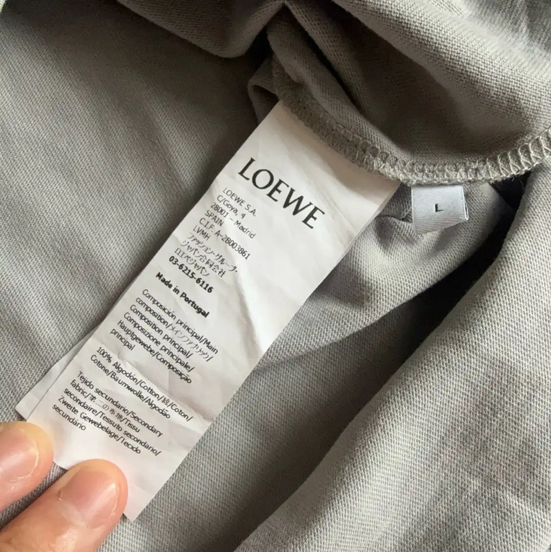 Loewe Gray Cotton Men's T-Shirt 0089