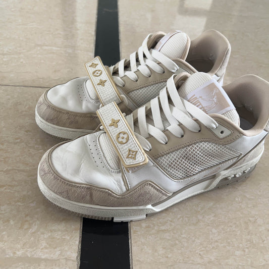 Louis Vuitton Trainer Beige Low-top Sneakers 0079