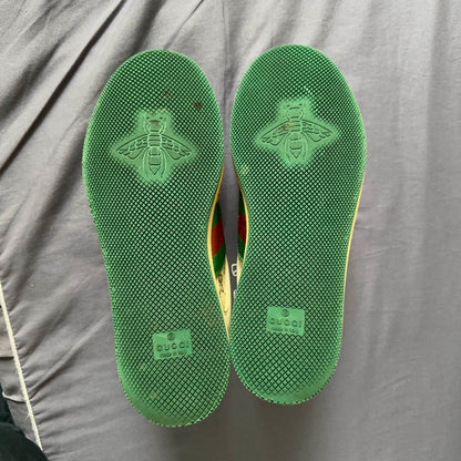 Gucci Screener Distressed Leather Low-Top Sneakers 0079