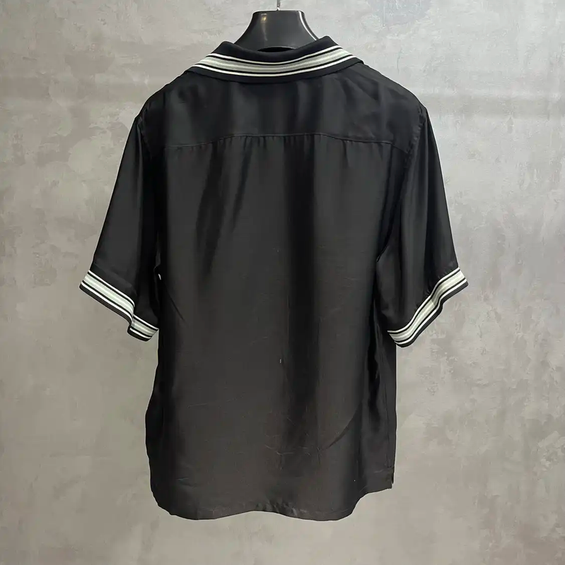 Prada Black Silk-Blend Men's Shirt