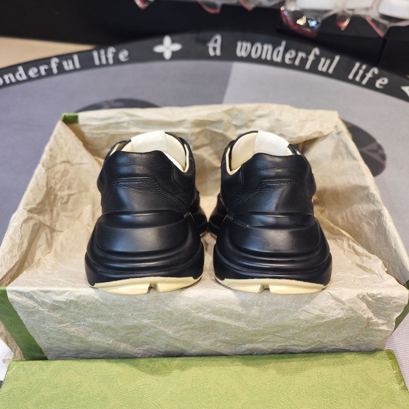 Gucci Rhyton Low-Top Black and Red Sneakers 0079