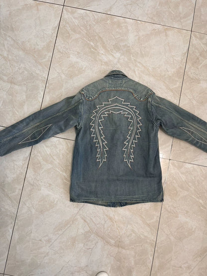 Kapital Denim Jacket with Horseshoe Print