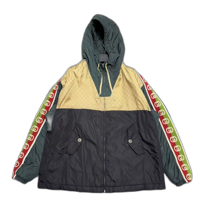Gucci Color Block Hooded Jacket-zp