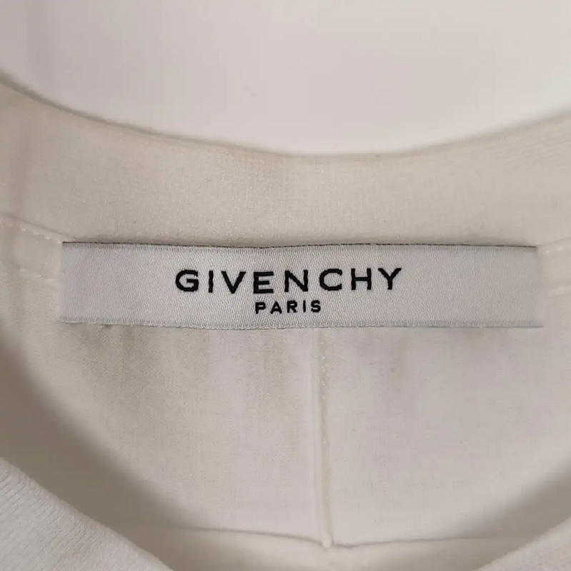 Givenchy White Cotton Men's T-Shirt with Graphic Print 0089