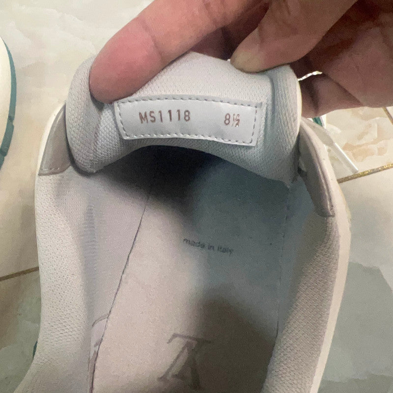Louis Vuitton Casual Low-Top Sneakers in White Green 0079