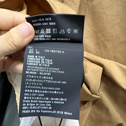 Prada Color-Blocked Long Sleeve Shirt for Men