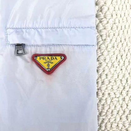 Prada Spring Autumn Light Blue Nylon Jacket