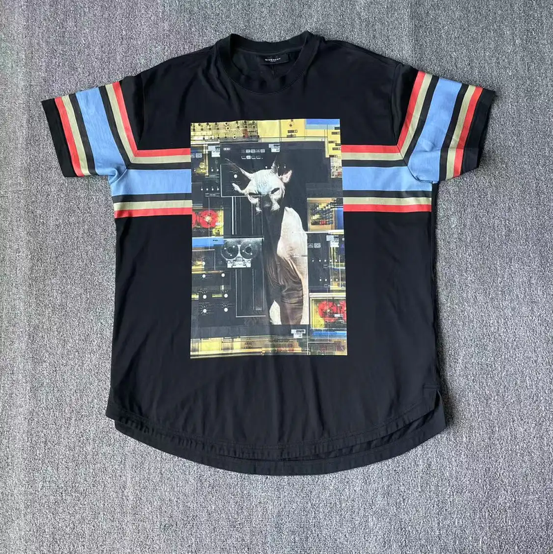 Givenchy Black Cotton Men's T-Shirt for Spring 0089