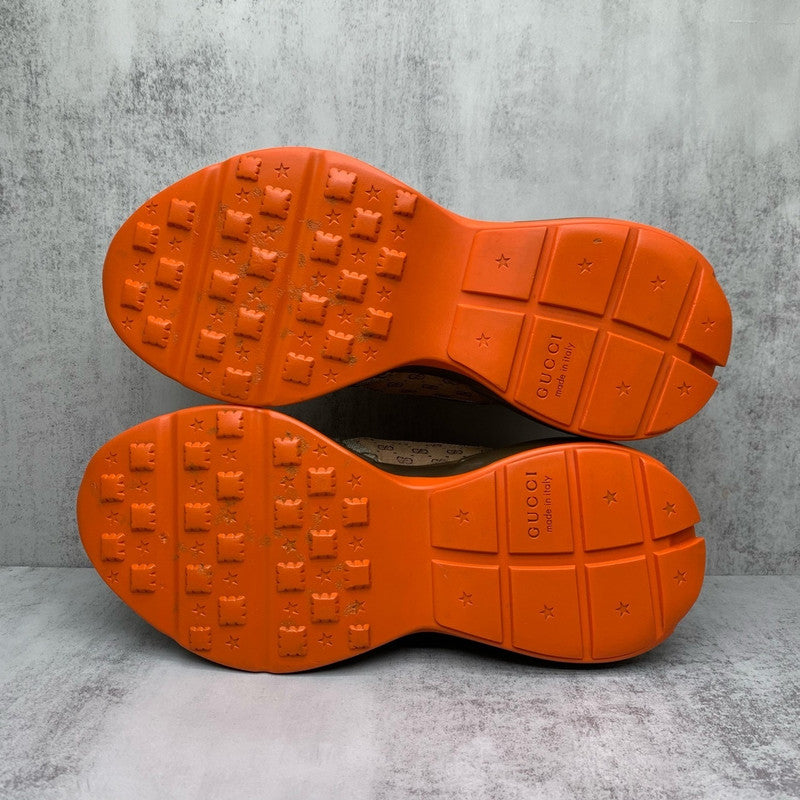 Gucci Rhyton Low Top Dad Sneakers in Red Brown 0079