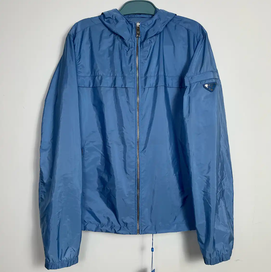 Prada Blue Men's Down Jacket for Spring/Fall