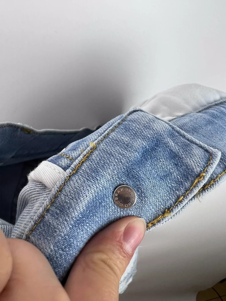 Amiri Camouflage Distressed Denim Jeans